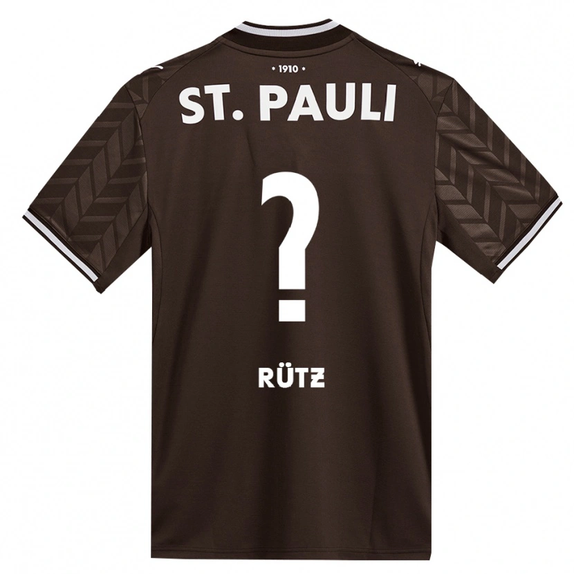 Danxen Enfant Maillot Martin Rütz #0 Café Blanc Tenues Domicile 2026/27 T-Shirt