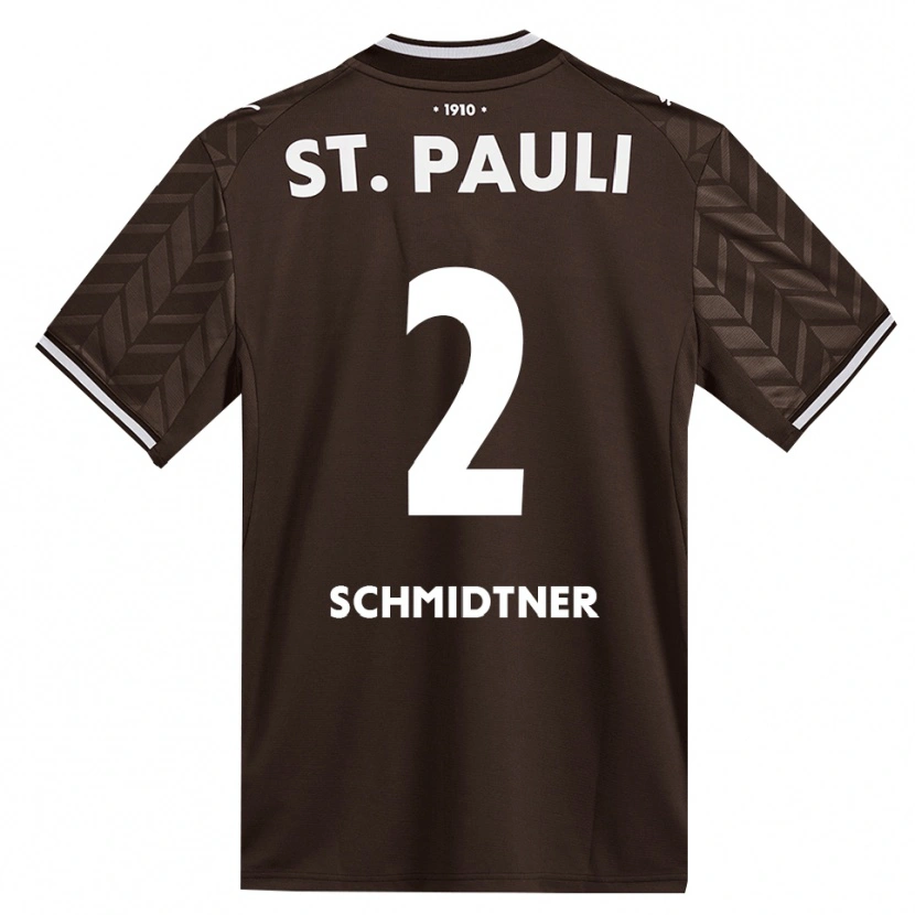 Danxen Enfant Maillot Victor Schmidtner #2 Café Blanc Tenues Domicile 2026/27 T-Shirt