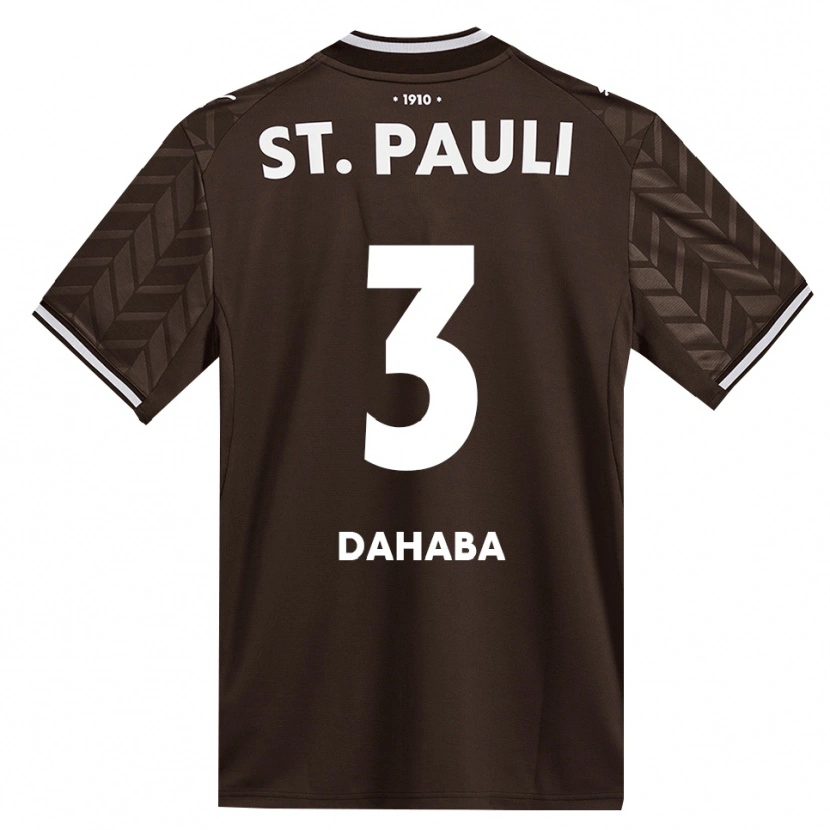 Danxen Enfant Maillot Muhammad Dahaba #3 Café Blanc Tenues Domicile 2026/27 T-Shirt