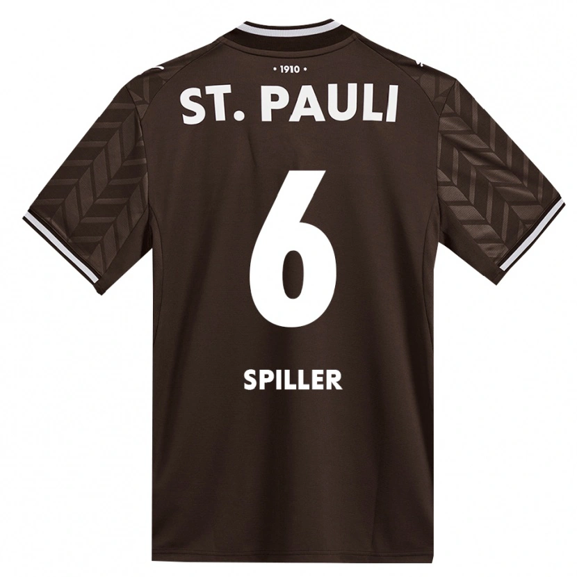 Danxen Enfant Maillot Nele Spiller #6 Café Blanc Tenues Domicile 2026/27 T-Shirt