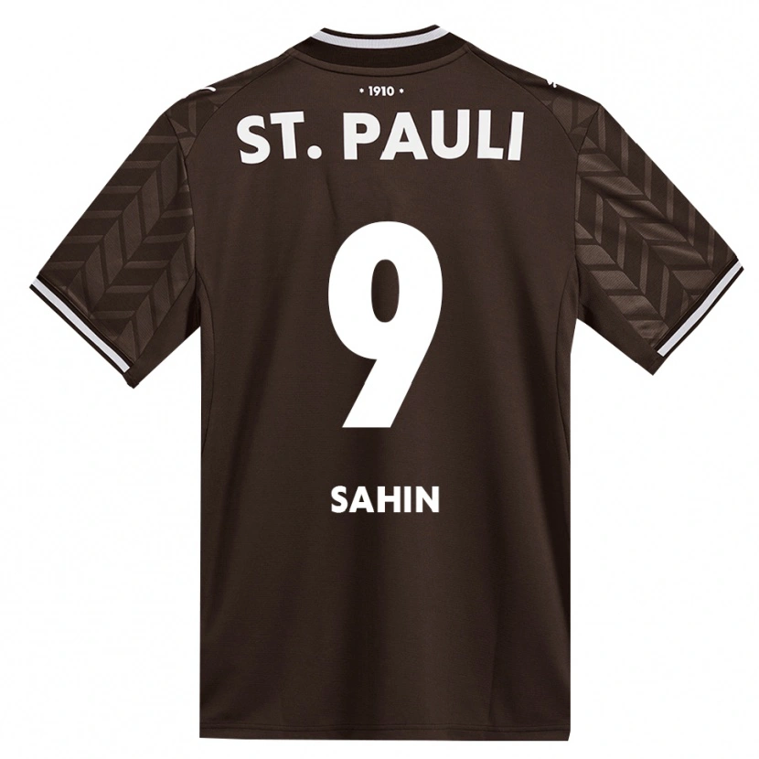 Danxen Enfant Maillot Malik Sahin #9 Café Blanc Tenues Domicile 2026/27 T-Shirt