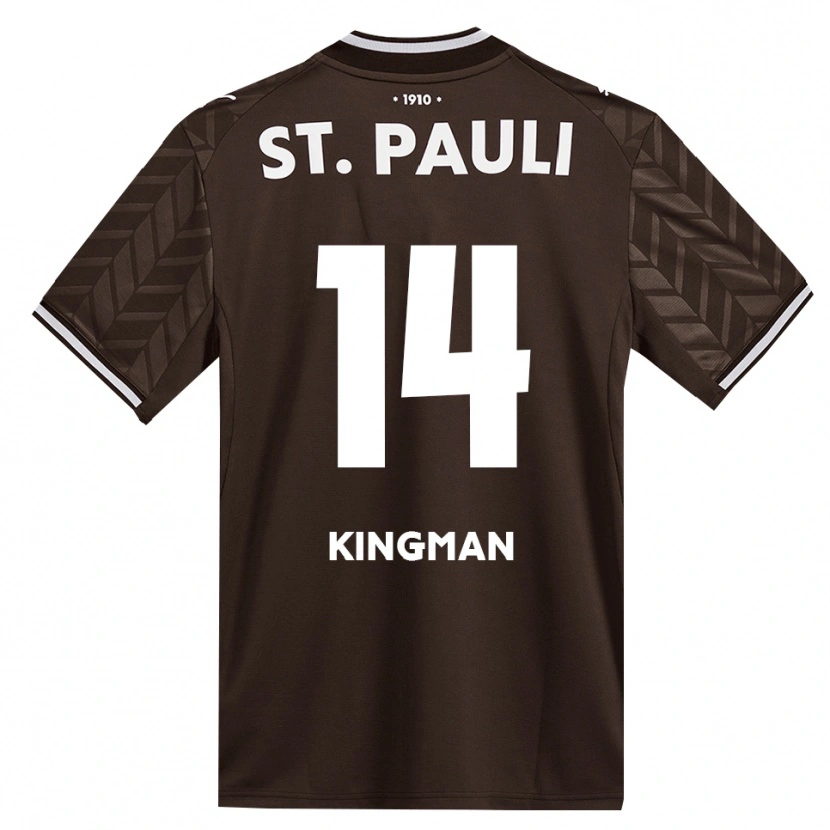 Danxen Enfant Maillot Annie Kingman #14 Café Blanc Tenues Domicile 2026/27 T-Shirt