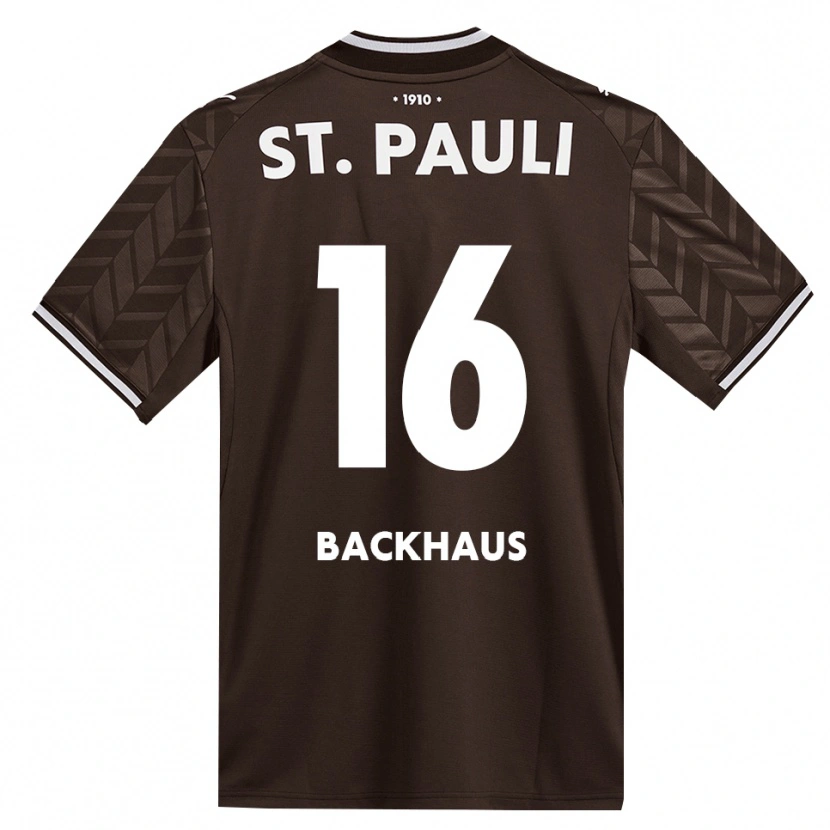 Danxen Enfant Maillot Ols Backhaus #16 Café Blanc Tenues Domicile 2026/27 T-Shirt