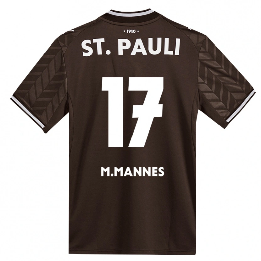 Danxen Enfant Maillot Verena Maria Mannes #17 Café Blanc Tenues Domicile 2026/27 T-Shirt