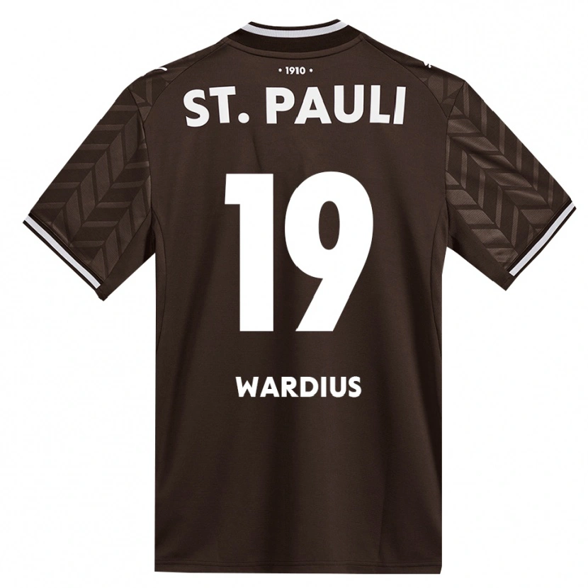 Danxen Enfant Maillot Jack Wardius #19 Café Blanc Tenues Domicile 2026/27 T-Shirt