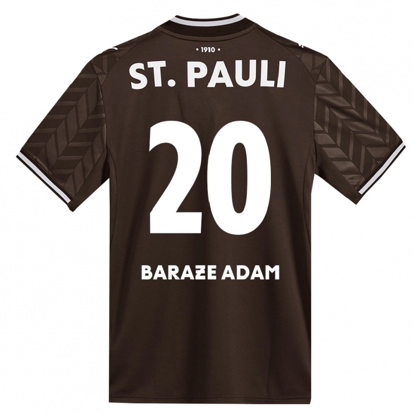 Danxen Enfant Maillot Isma Baraze Adam #20 Café Blanc Tenues Domicile 2026/27 T-Shirt