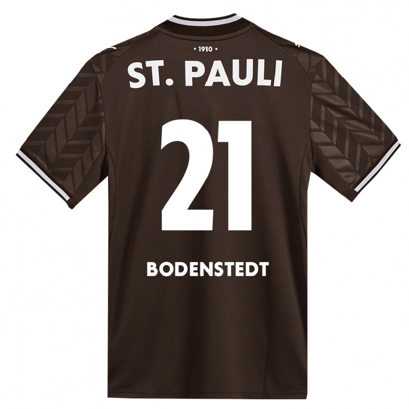 Danxen Enfant Maillot Paula Bodenstedt #21 Café Blanc Tenues Domicile 2026/27 T-Shirt