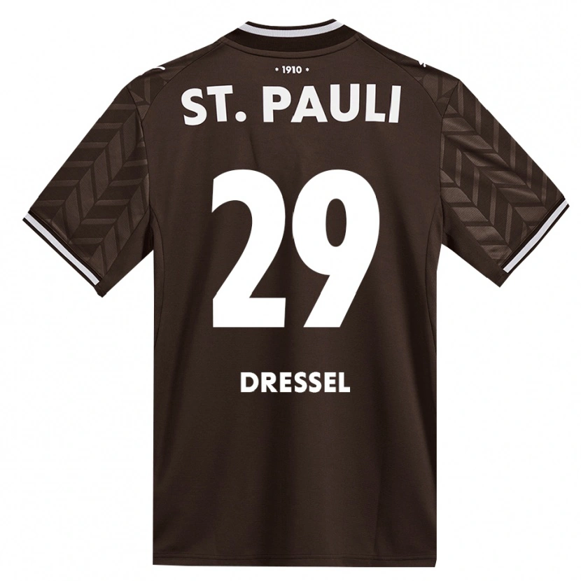 Danxen Enfant Maillot Henry Dressel #29 Café Blanc Tenues Domicile 2026/27 T-Shirt