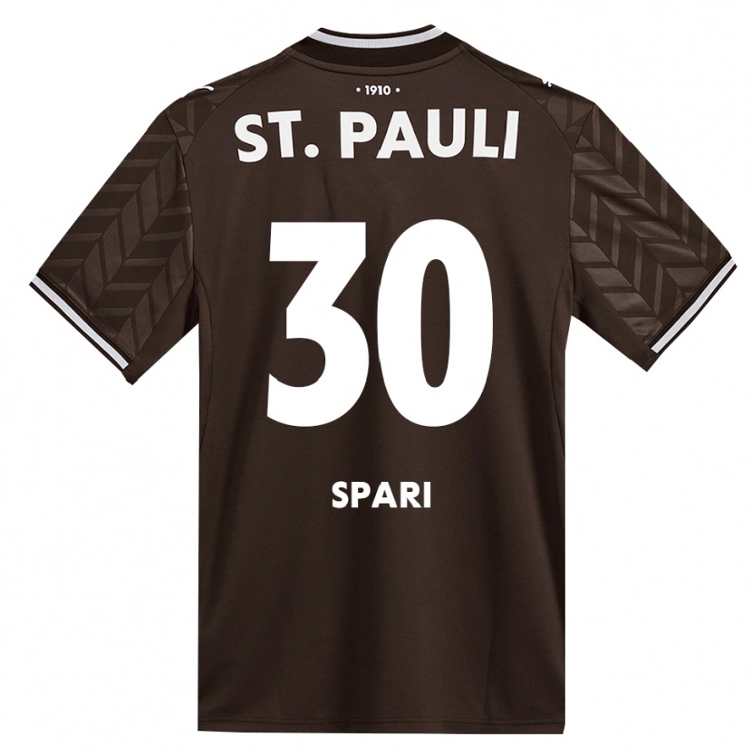 Danxen Enfant Maillot Simon Spari #30 Café Blanc Tenues Domicile 2026/27 T-Shirt