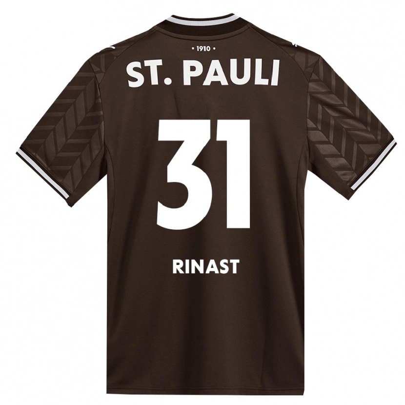 Danxen Enfant Maillot Rachel Rinast #31 Café Blanc Tenues Domicile 2026/27 T-Shirt