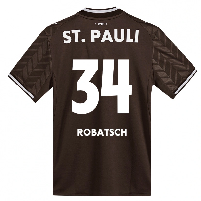 Danxen Enfant Maillot Jannik Robatsch #34 Café Blanc Tenues Domicile 2026/27 T-Shirt