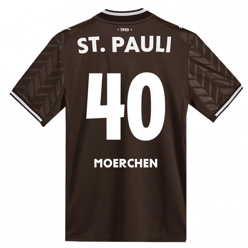 Danxen Enfant Maillot Theo Moerchen #40 Café Blanc Tenues Domicile 2026/27 T-Shirt