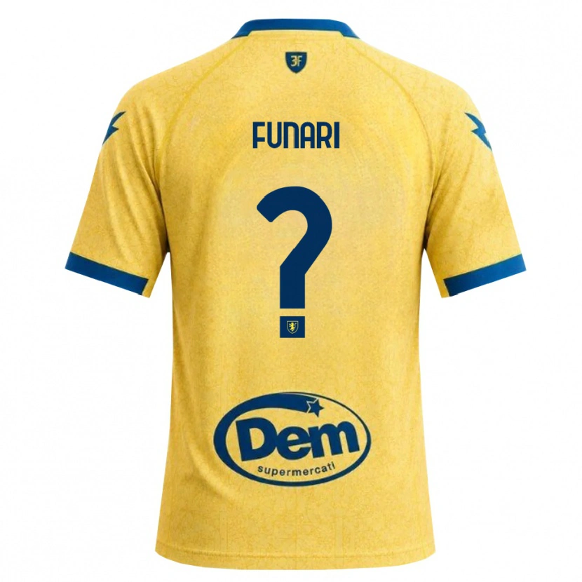 Danxen Enfant Maillot Luigi Funari #0 Kaki Noir Bleu Tenues Domicile 2026/27 T-Shirt