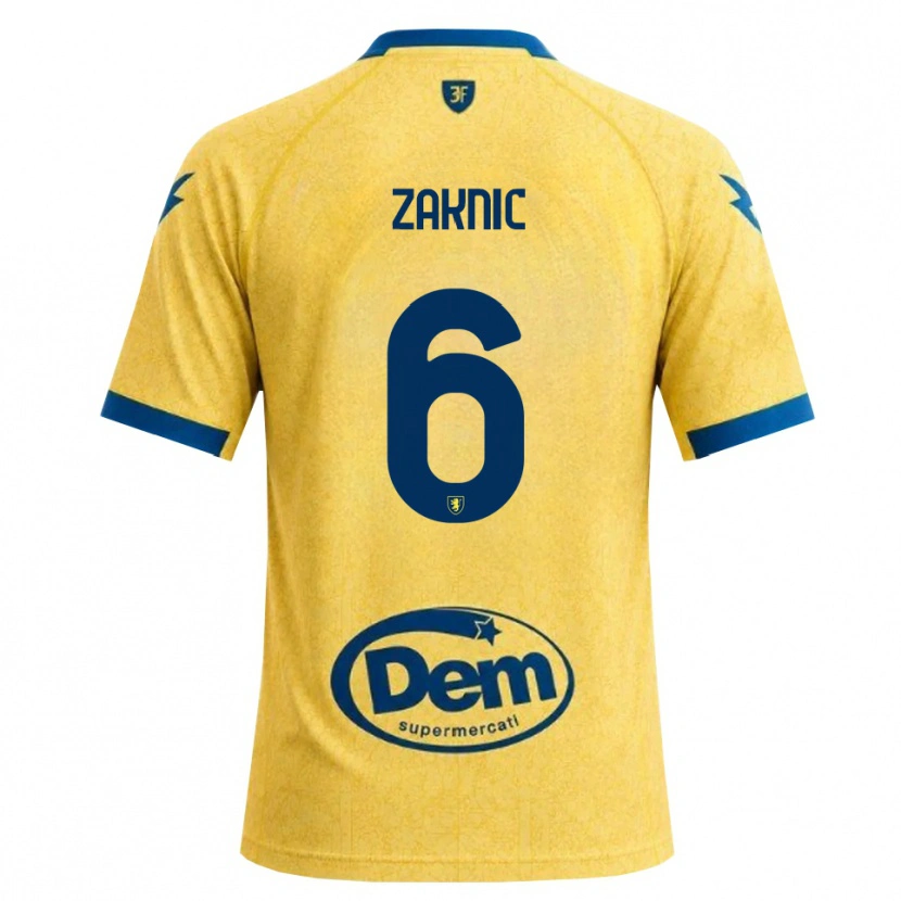 Danxen Enfant Maillot Lazar Zaknic #6 Kaki Noir Bleu Tenues Domicile 2026/27 T-Shirt