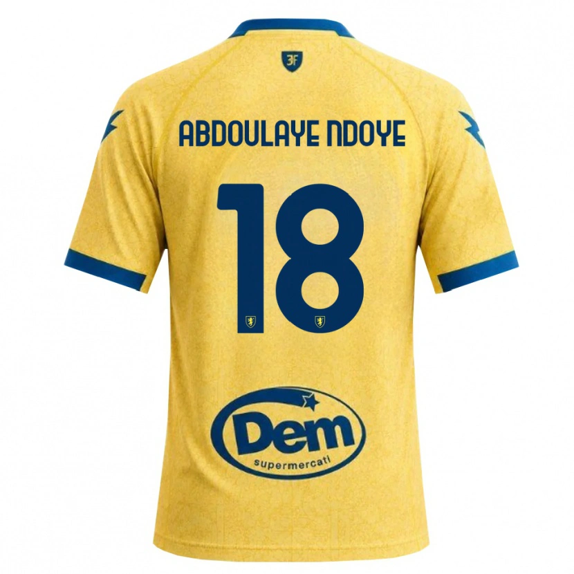 Danxen Enfant Maillot Mamadou Abdoulaye Ndoye #18 Kaki Noir Bleu Tenues Domicile 2026/27 T-Shirt