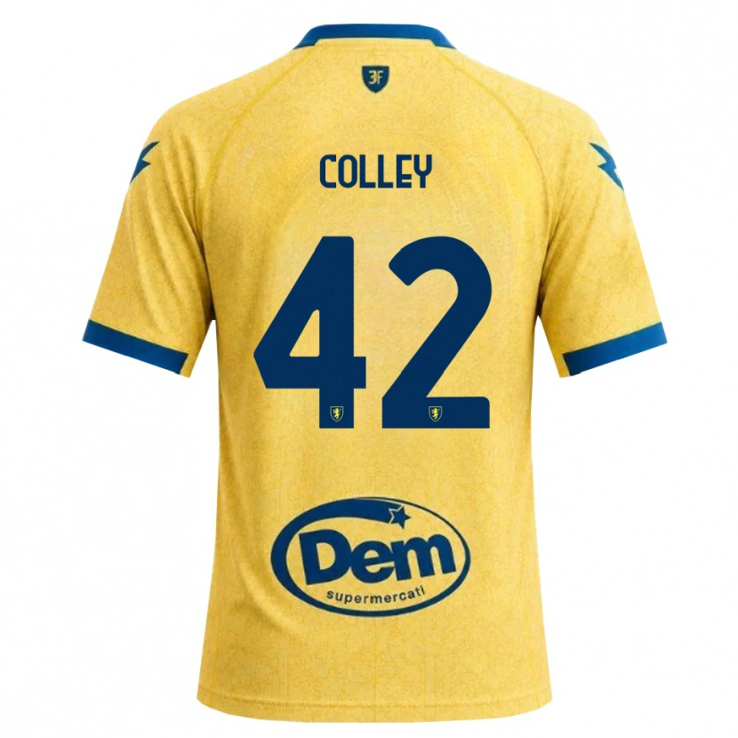 Danxen Enfant Maillot Muhammed Colley #42 Kaki Noir Bleu Tenues Domicile 2026/27 T-Shirt