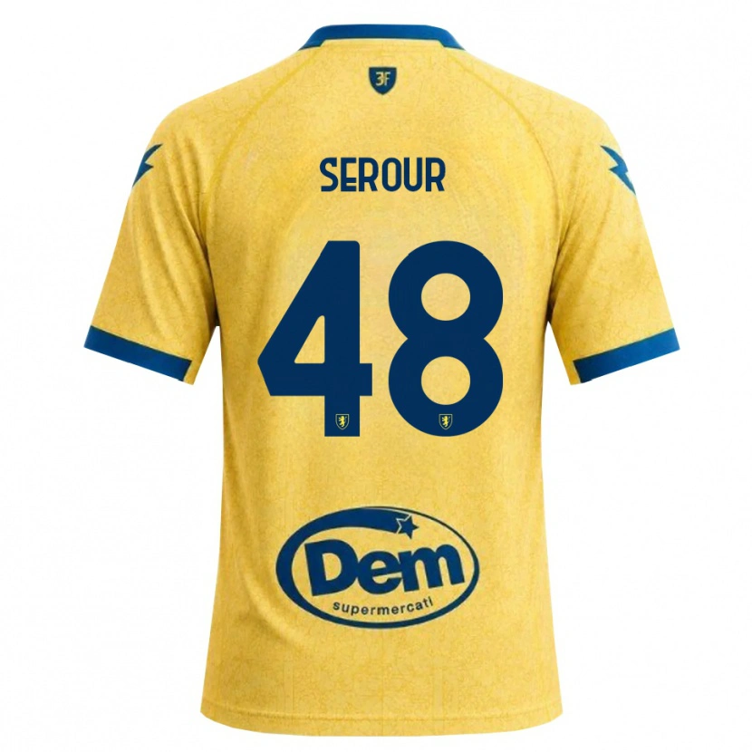 Danxen Enfant Maillot Mohamed Serour #48 Kaki Noir Bleu Tenues Domicile 2026/27 T-Shirt