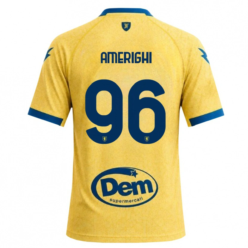 Danxen Enfant Maillot Igor Amerighi #96 Kaki Noir Bleu Tenues Domicile 2026/27 T-Shirt