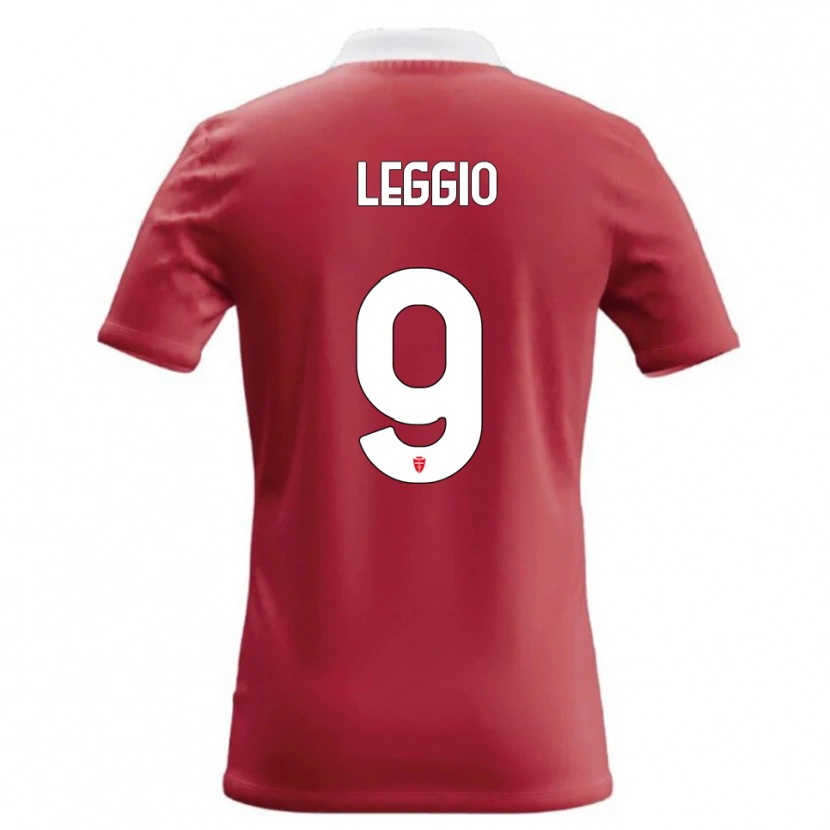 Danxen Enfant Maillot Thomas Leggio #9 Rouge Blanc Tenues Domicile 2026/27 T-Shirt