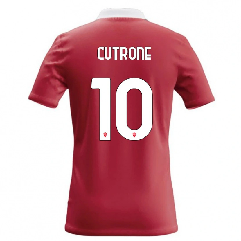 Danxen Enfant Maillot Patrick Cutrone #10 Rouge Blanc Tenues Domicile 2026/27 T-Shirt
