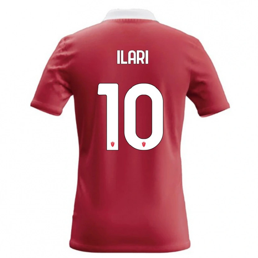 Danxen Enfant Maillot Mario Ilari #10 Rouge Blanc Tenues Domicile 2026/27 T-Shirt
