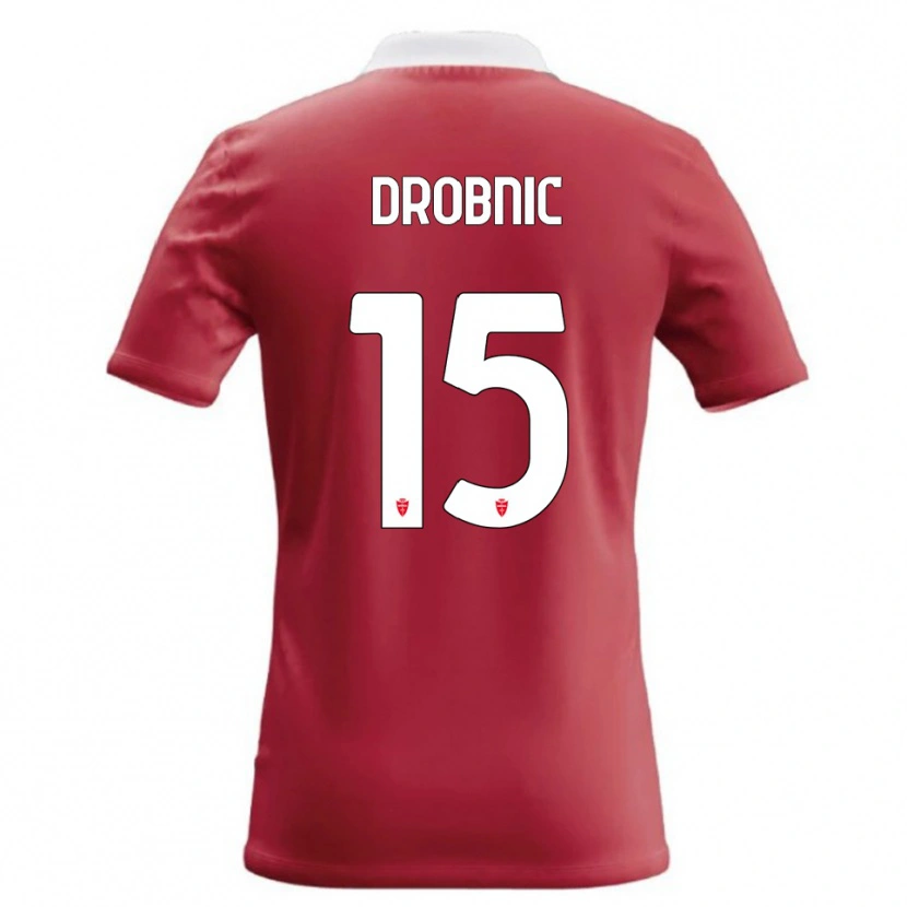 Danxen Enfant Maillot Matic Drobnic #15 Rouge Blanc Tenues Domicile 2026/27 T-Shirt