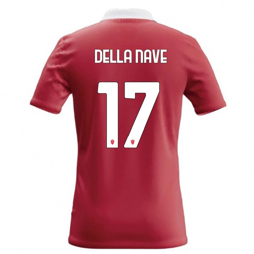Danxen Enfant Maillot Alex Ortolani Della Nave #17 Rouge Blanc Tenues Domicile 2026/27 T-Shirt