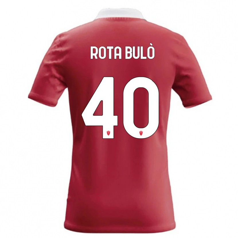 Danxen Enfant Maillot Pietro Rota Bulò #40 Rouge Blanc Tenues Domicile 2026/27 T-Shirt