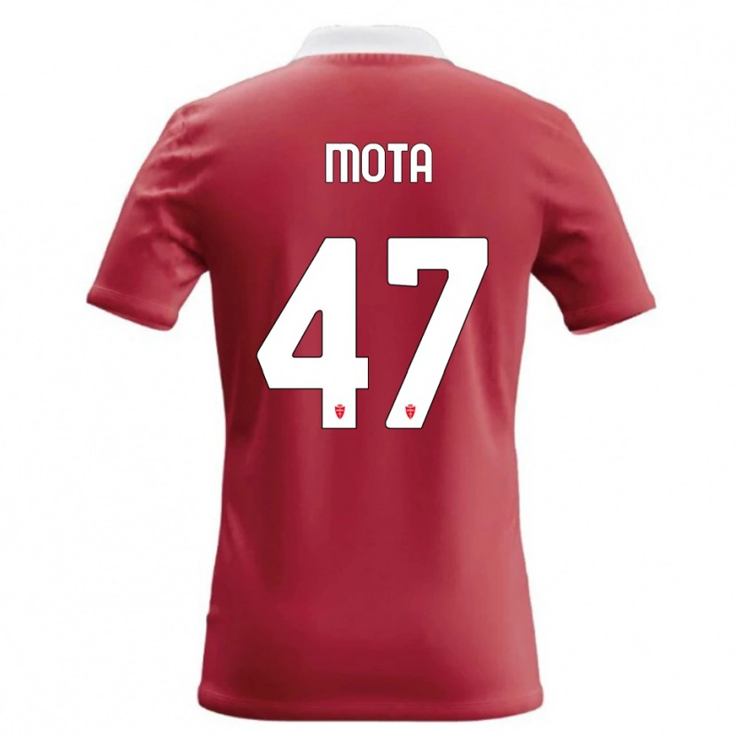 Danxen Enfant Maillot Dany Mota #47 Rouge Blanc Tenues Domicile 2026/27 T-Shirt