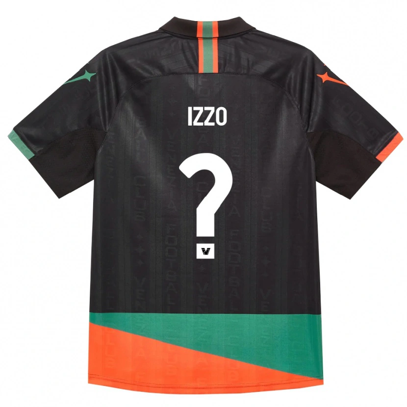 Danxen Enfant Maillot Matteo Izzo #0 Noir Orange Vert Tenues Domicile 2026/27 T-Shirt