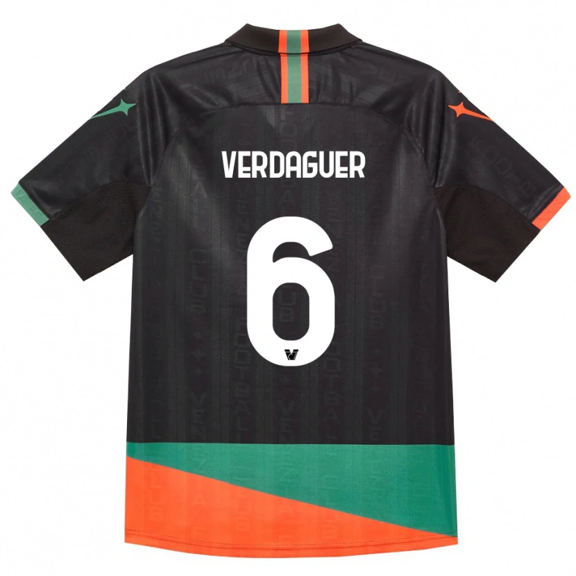 Danxen Enfant Maillot Judith Verdaguer #6 Noir Orange Vert Tenues Domicile 2026/27 T-Shirt