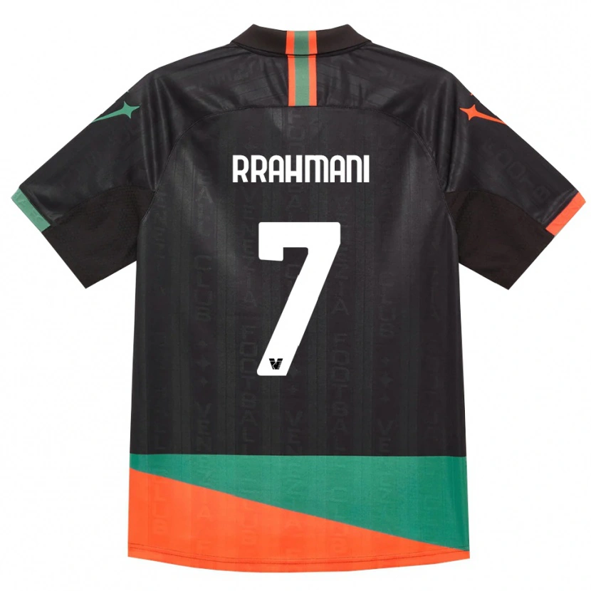 Danxen Enfant Maillot Albion Rrahmani #7 Noir Orange Vert Tenues Domicile 2026/27 T-Shirt