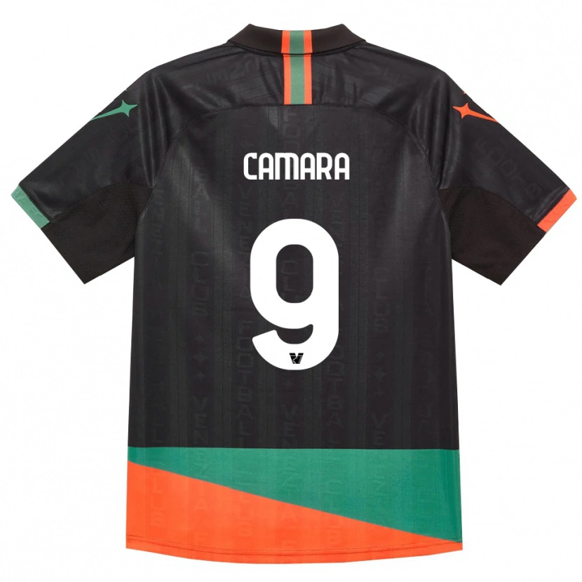 Danxen Enfant Maillot Bakary Camara #9 Noir Orange Vert Tenues Domicile 2026/27 T-Shirt