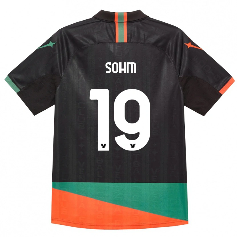 Danxen Enfant Maillot Simon Sohm #19 Noir Orange Vert Tenues Domicile 2026/27 T-Shirt
