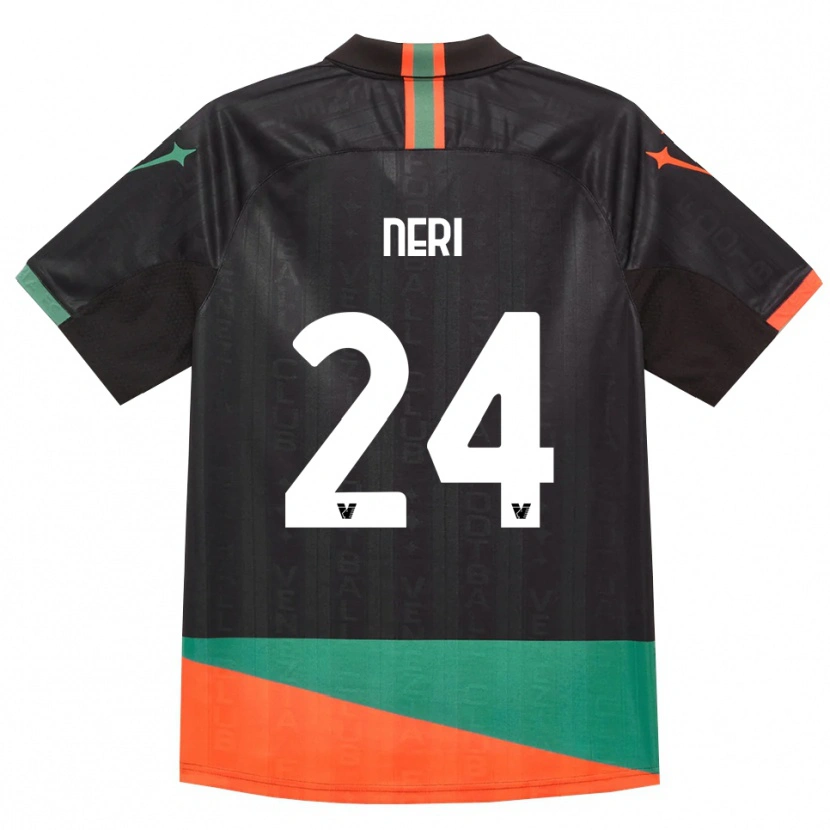Danxen Enfant Maillot Filippo Neri #24 Noir Orange Vert Tenues Domicile 2026/27 T-Shirt