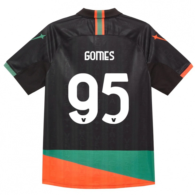 Danxen Enfant Maillot Ale Gomes #95 Noir Orange Vert Tenues Domicile 2026/27 T-Shirt