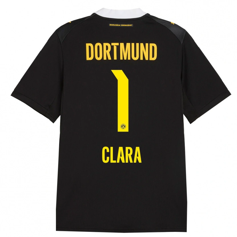 Danxen Enfant Maillot Woltering Clara #1 Noir Rouge Jaune Tenues Extérieur 2026/27 T-Shirt