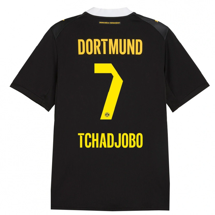 Danxen Enfant Maillot Dia Tchadjobo #7 Noir Rouge Jaune Tenues Extérieur 2026/27 T-Shirt