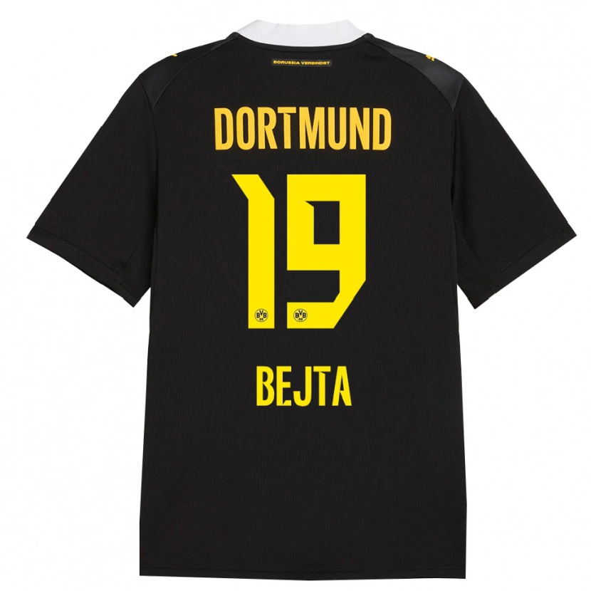 Danxen Enfant Maillot Adriano Bejta #19 Noir Rouge Jaune Tenues Extérieur 2026/27 T-Shirt