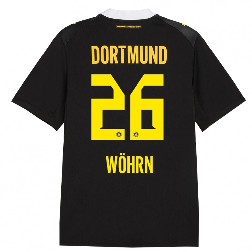 Danxen Enfant Maillot Yasu Wöhrn #26 Noir Rouge Jaune Tenues Extérieur 2026/27 T-Shirt