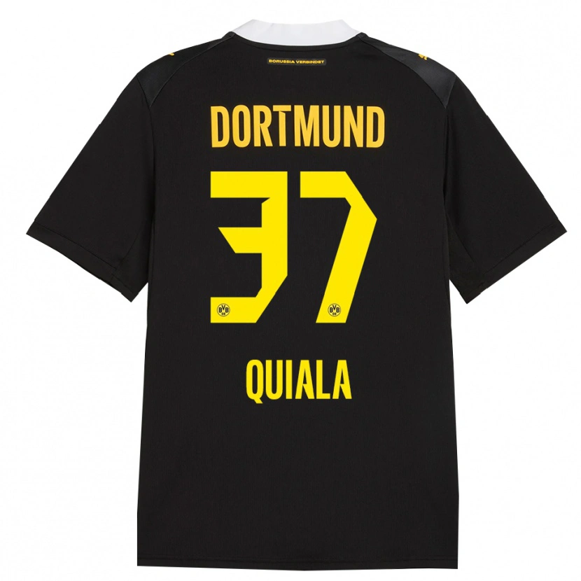 Danxen Enfant Maillot Nanitonda Quiala #37 Noir Rouge Jaune Tenues Extérieur 2026/27 T-Shirt