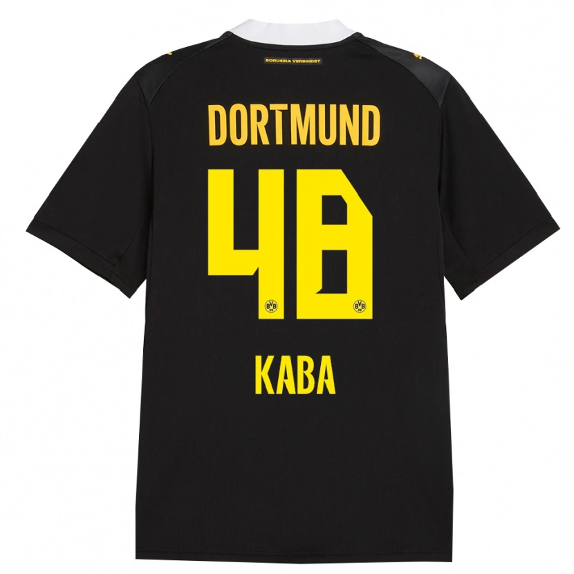 Danxen Enfant Maillot Mussa Kaba #48 Noir Rouge Jaune Tenues Extérieur 2026/27 T-Shirt