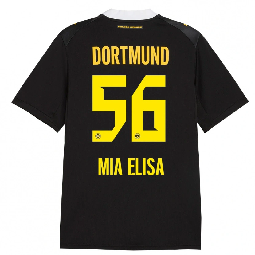 Danxen Enfant Maillot Bomnuter Mia Elisa #56 Noir Rouge Jaune Tenues Extérieur 2026/27 T-Shirt