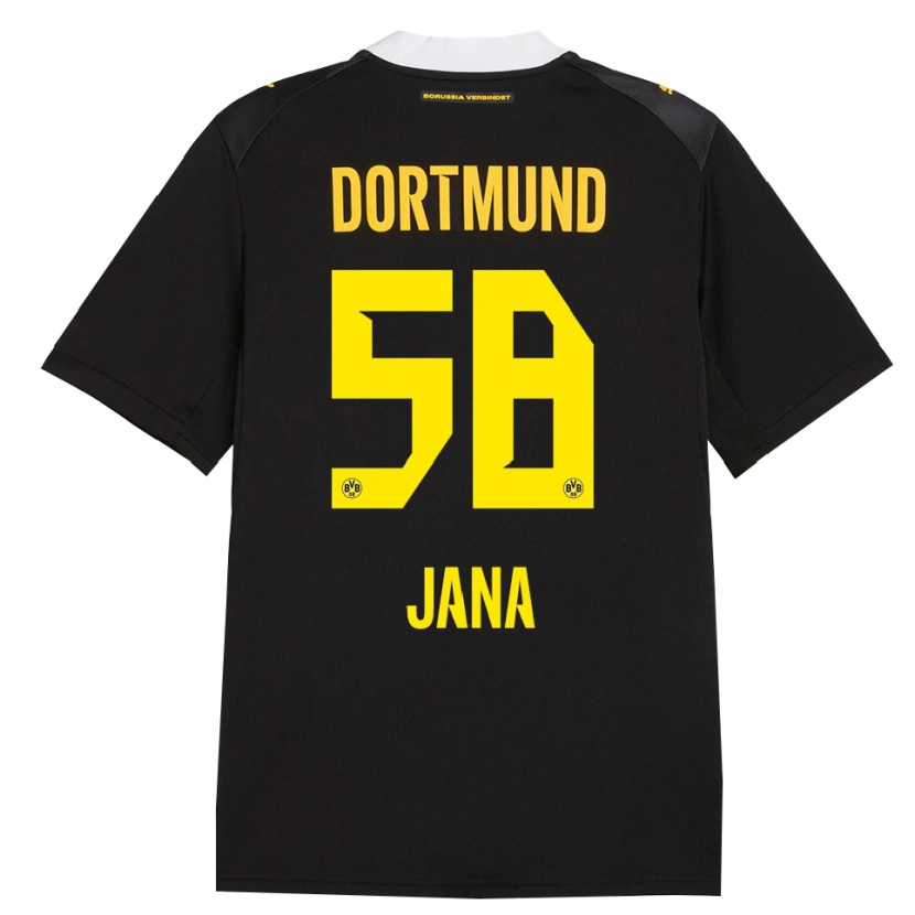Danxen Enfant Maillot Nordberg Jana #58 Noir Rouge Jaune Tenues Extérieur 2026/27 T-Shirt