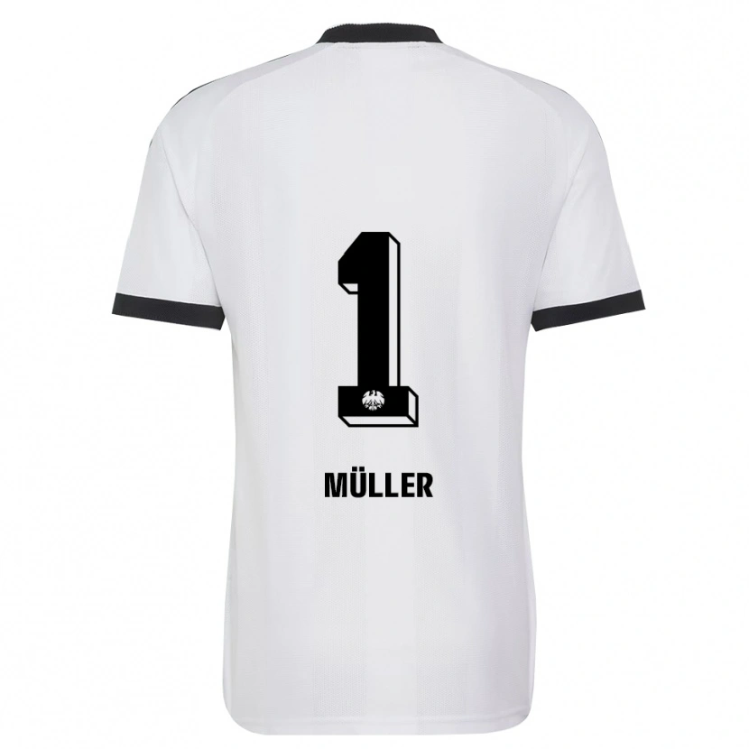 Danxen Enfant Maillot Laurin Müller #1 Noir Blanc Tenues Extérieur 2026/27 T-Shirt