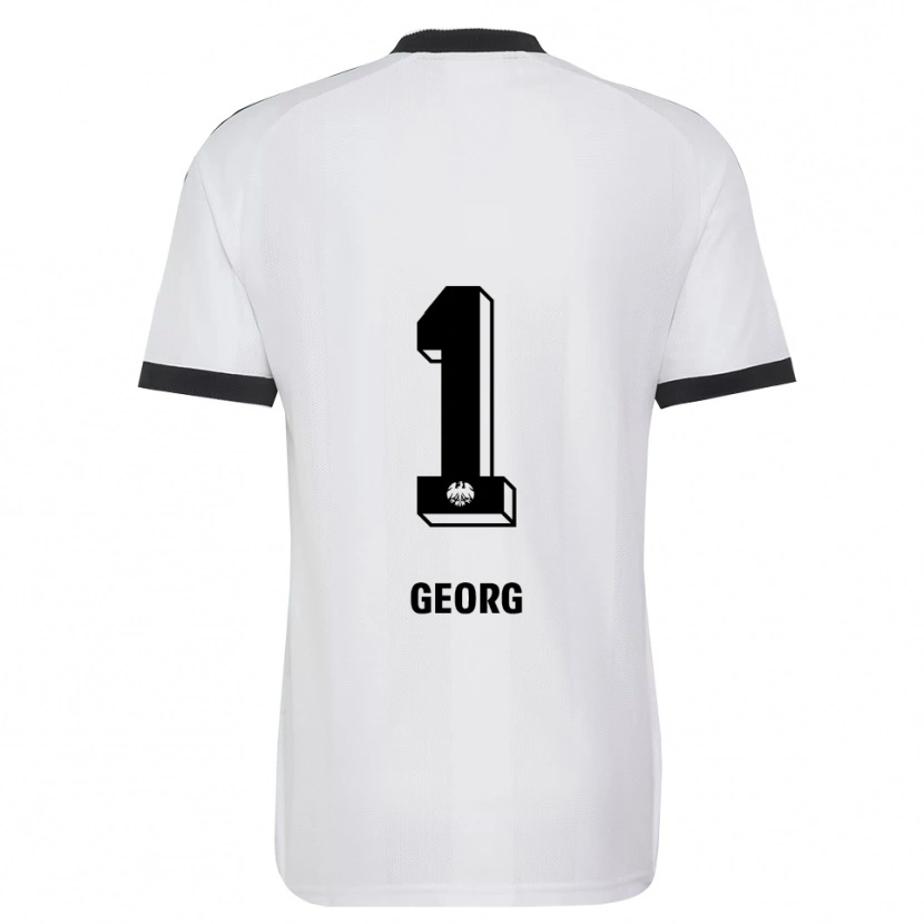 Danxen Enfant Maillot Hannes Georg #1 Noir Blanc Tenues Extérieur 2026/27 T-Shirt