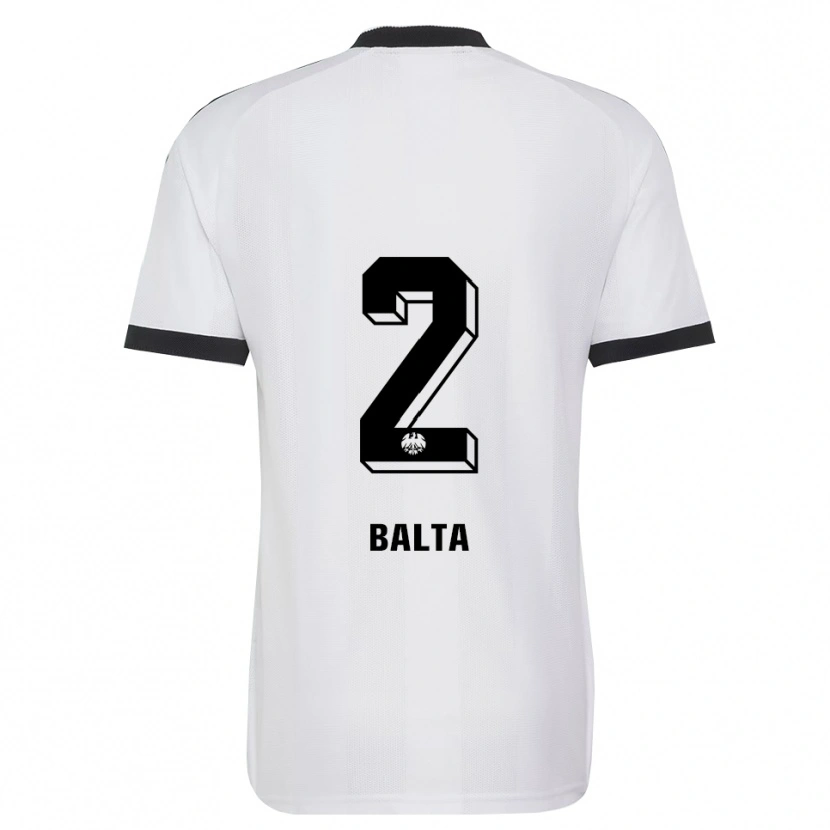 Danxen Enfant Maillot Sahin Balta #2 Noir Blanc Tenues Extérieur 2026/27 T-Shirt