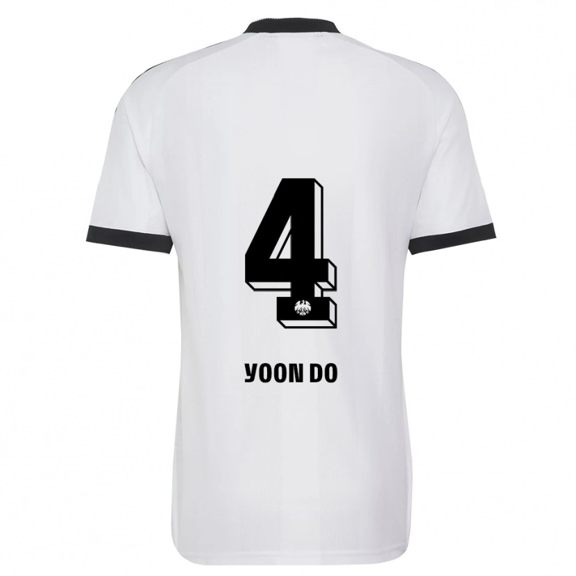 Danxen Enfant Maillot Yoon-Do Kim #4 Noir Blanc Tenues Extérieur 2026/27 T-Shirt