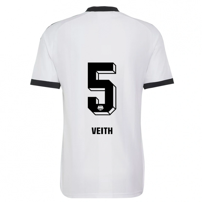 Danxen Enfant Maillot Titus Veith #5 Noir Blanc Tenues Extérieur 2026/27 T-Shirt