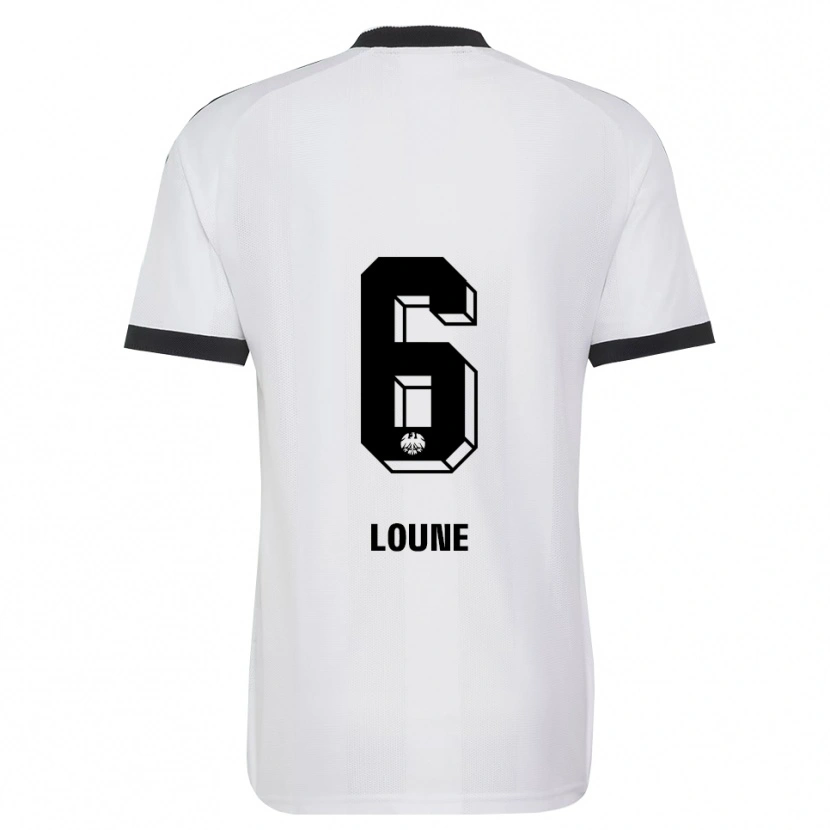 Danxen Enfant Maillot Adam Loune #6 Noir Blanc Tenues Extérieur 2026/27 T-Shirt